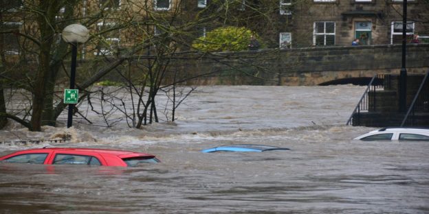 cars in a flood