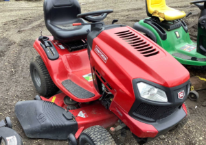 Craftsman model T-2400 LGT, has a briggs & Stratton 19hp platinum motor, 46″ mower deck