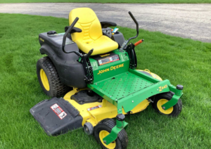 John Deere Z445 hydrostatic zero-turn lawnmower, 25HP Kawasaki v twin engine w/OHV
