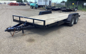 18′ 6″ WOODEN DECK TRAILER