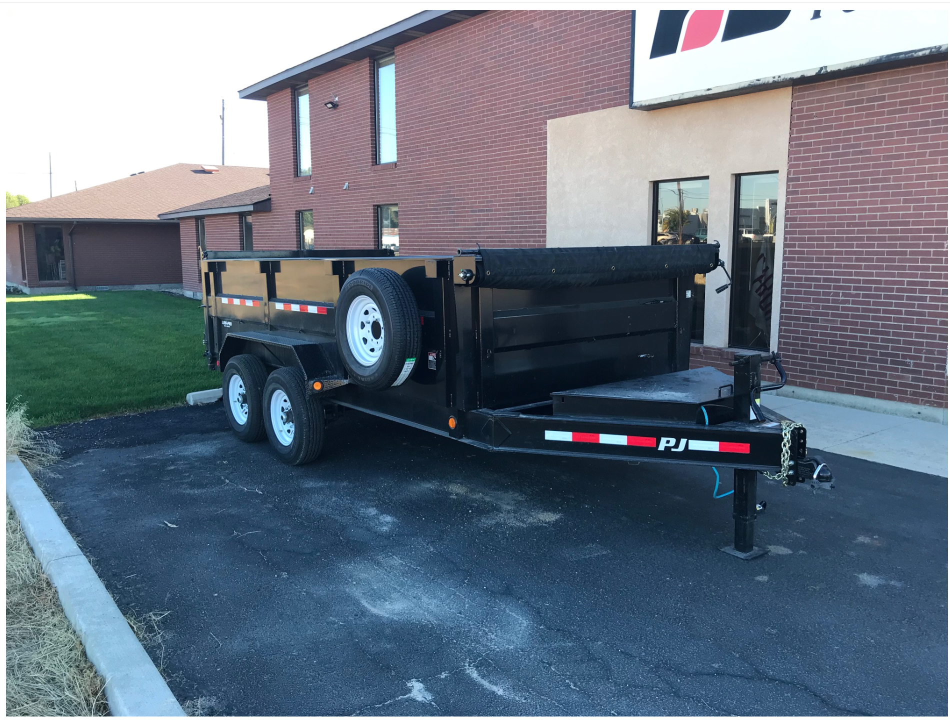2020 PJ 7×14′ 14k 36″ side dump trailer