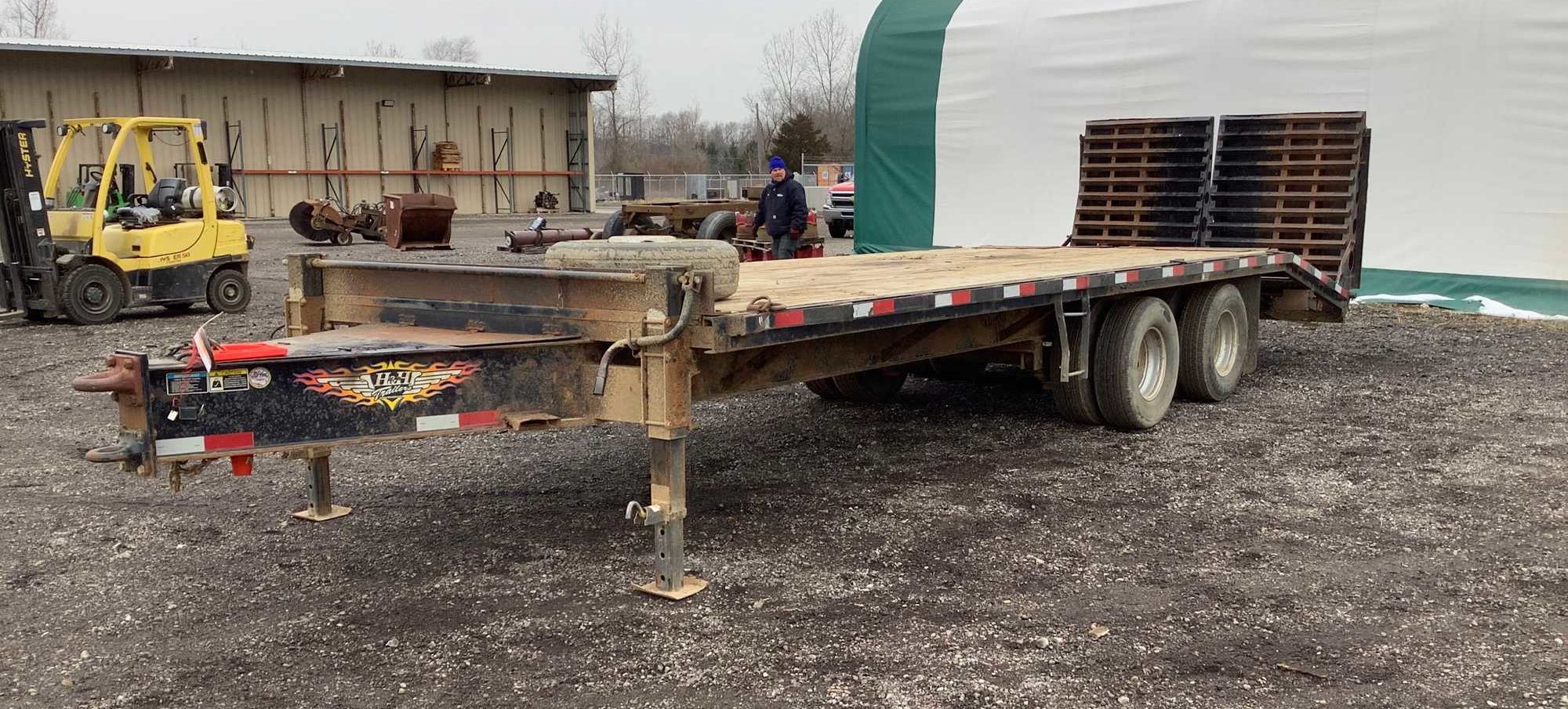2014 H & H Tandem Axle Equipment Trailer