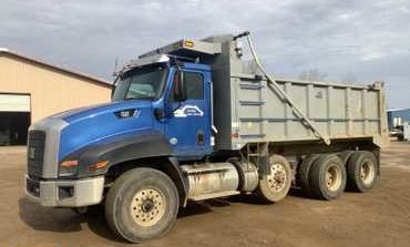 2012 Caterpillar CT660S Tri-Axle Dump Truck