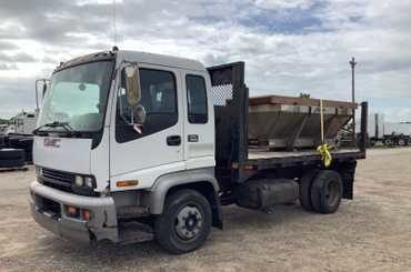 1997 GMC T6500 Stake Bed Dump Truck