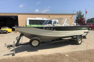 1998 Grunman 19RA Aluminum Fishing Boat