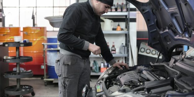 performing a car inspection