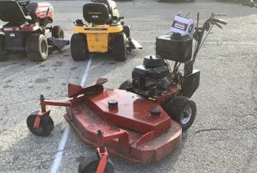 Walk-behind commercial mower (unable to determine make/model)