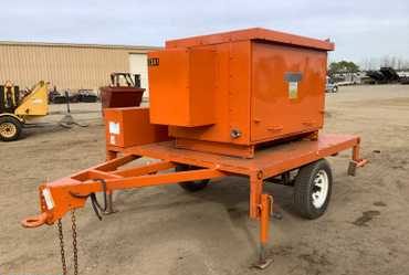 2004 General Electric ATB Air Supply Model NAO-14 Air Compressor Mounted on Single Axle Trailer