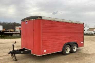 1992 Pace American Enclosed Tandem Axle Trailer 14’