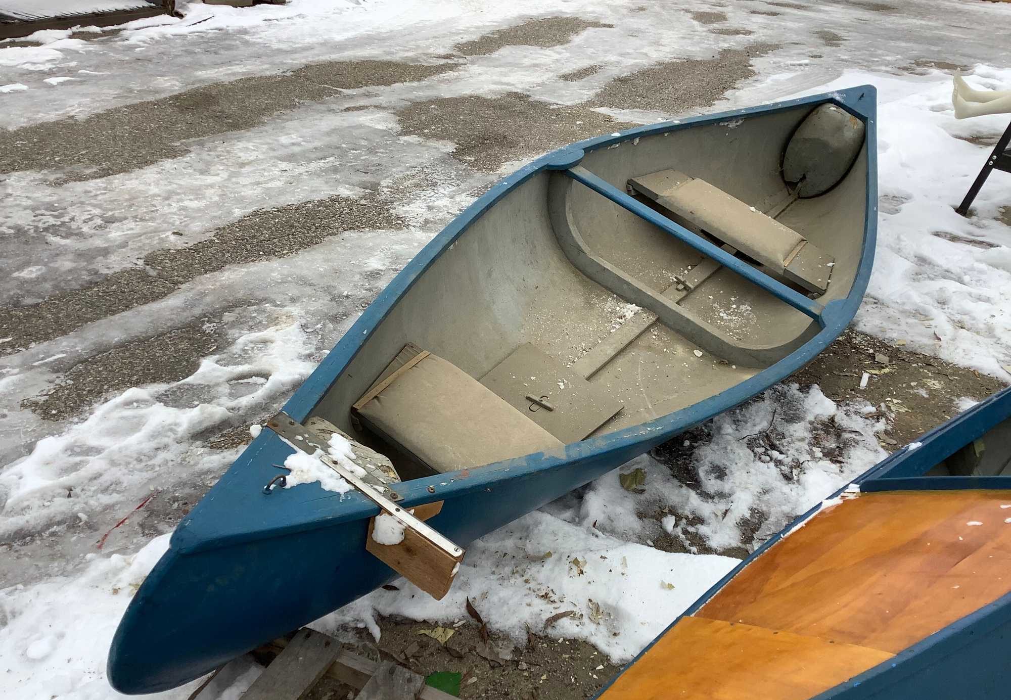 (1) Wooden Canoe, approximately 162” Long