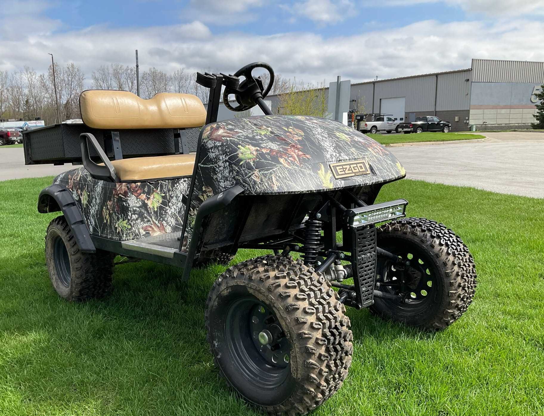 EzGo Electric Golf Cart With Cargo Box Golf Cart Repo Finder