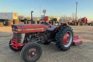 1965 MASSEY FURGUSON 135 Utility Tractor with 48” Brush Hog