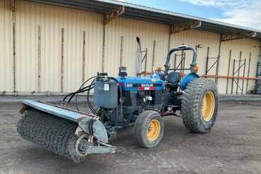 New Holland 3930 Tractor W/Front Sweeper
