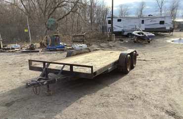 Unknown year or make 16’ Tandem Axle Flatbed Trailer