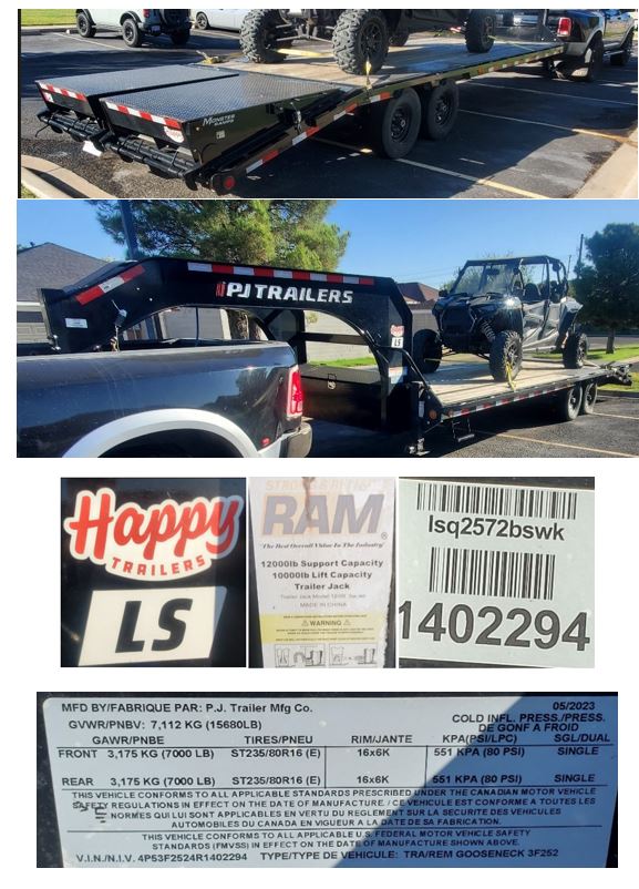 2024 PJ 25′ Gooseneck Trailer with singles
