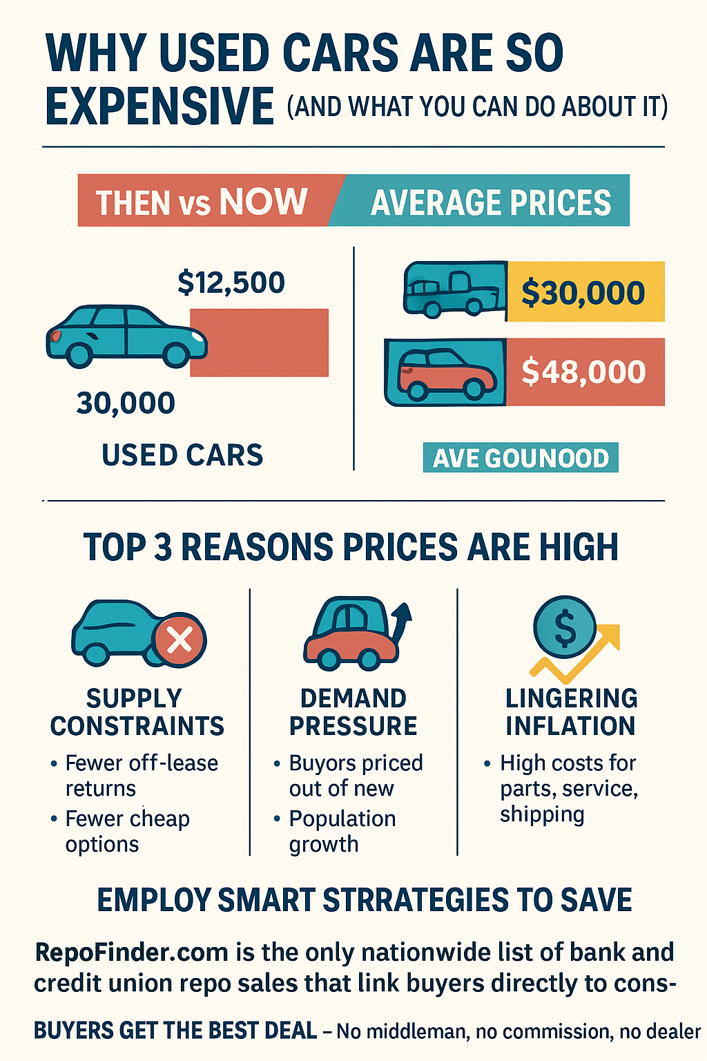 why are used cars still so expensive infographic