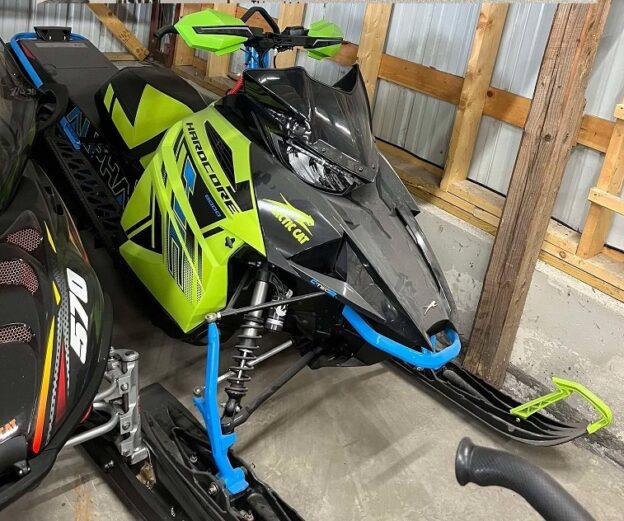 repossessed snowmobile for sale at a bank in Maine