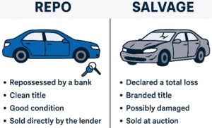 repo vs salvage vehicles