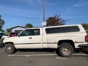 repo truck for sale at a credit union in California