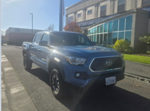 repo truck for sale at a credit union in California