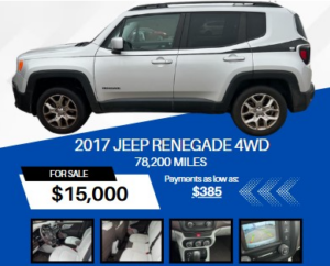 2017 JEEP RENEGADE 4WD