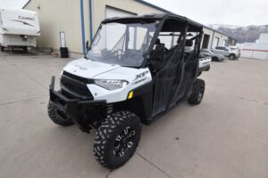 repo 2022 Polaris Ranger Crew XP 1000 Premium for sale at a bank