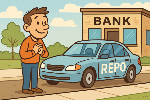person ready to buy repo car directly from bank
