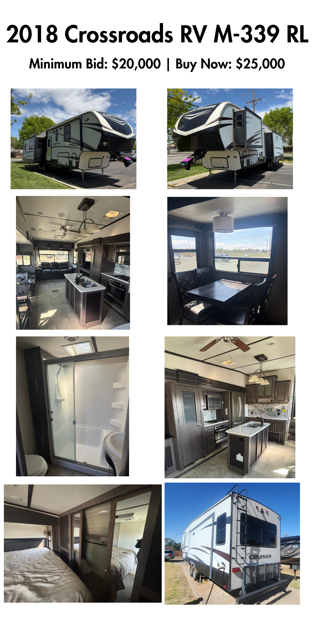 2018 Crossroads RV M-339 RL