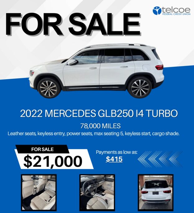 2022 Mercedes GL250 I4 Turbo repo for sale