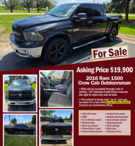 2016 RAM 1500 Crew Cab Outdoorsman