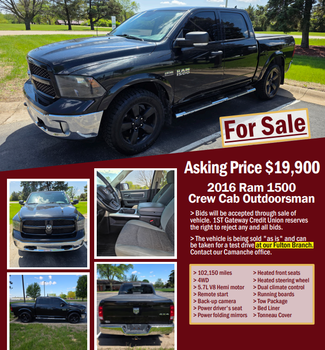2016 RAM 1500 Crew Cab Outdoorsman