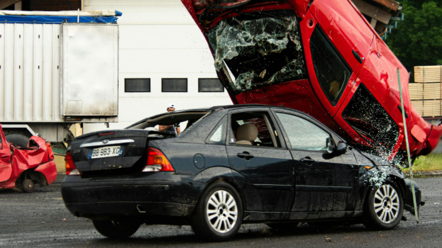 crashed car