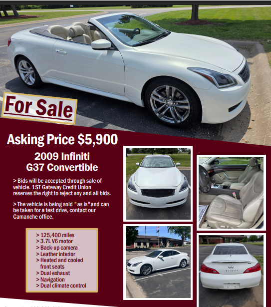 2009 Infiniti G37 Convertible