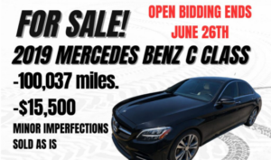2019 Mercedes Benz C Class Repo for sale