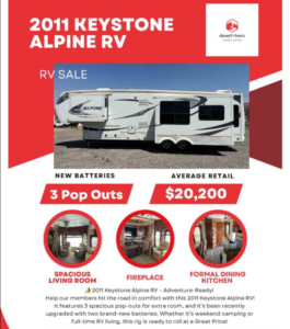 2011 Keystone Alpine 5th Wheel RV