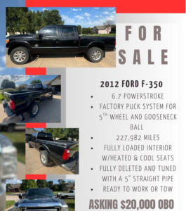 2012 FORD F-350 repo for sale